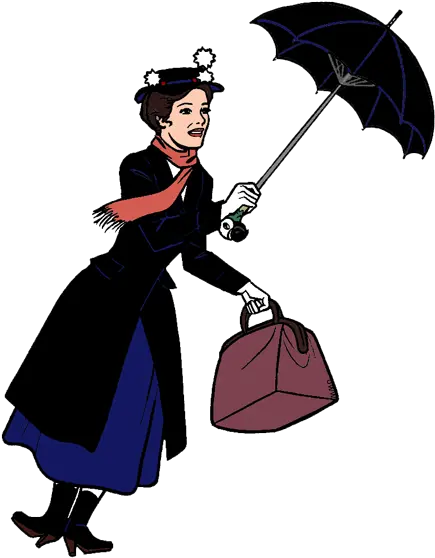  Disney Clipart Mary Poppins Pencil And In Color Png Character Mary Poppins Cartoon Disney Png Images