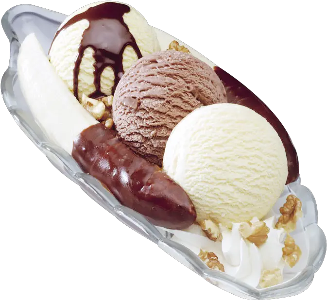  Milkshake Banana Split Sundae Banana Boat Ice Cream Png Banana Split Png