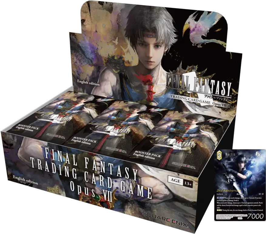  Opus Vii Booster Box Includes Noctis Promo Final Fantasy Opus 7 Png Noctis Png