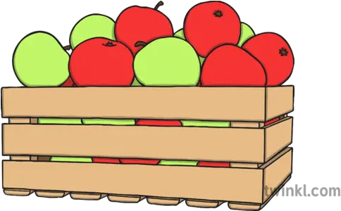  Box Of Apples Illustration Twinkl Mcintosh Png Apples Png