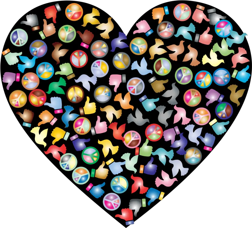  Heartconfectioneryglass Png Clipart Royalty Free Svg Png Heart Peace Emoji Png