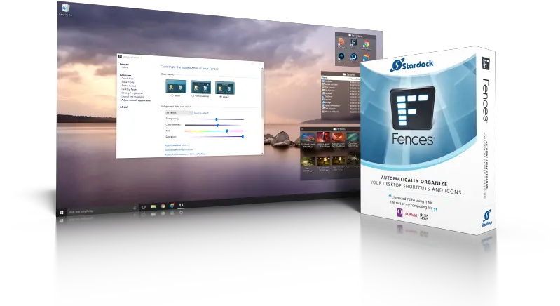  Fences Horizontal Png Desktop Icon Organizer