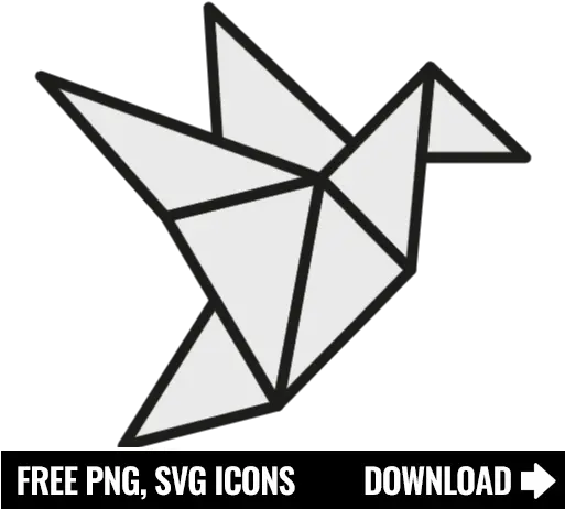  Free Origami Icon Symbol Png Svg Download Bird