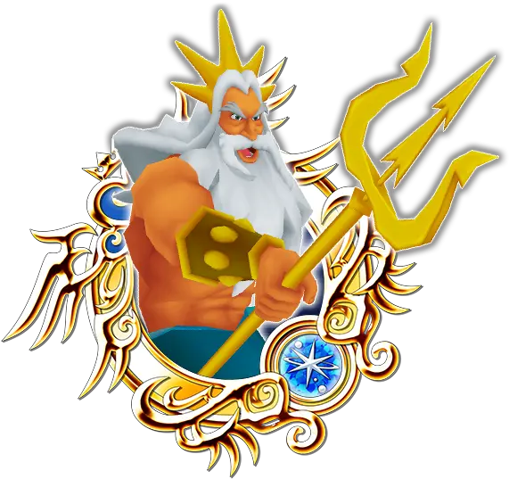  King Triton Khux Wiki Kingdom Hearts Namine Medal Png The Little Mermaid Png