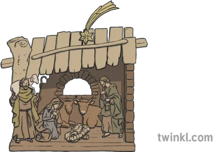  Spanish Traditional Belen Nativity Cartoon Png Nativity Png