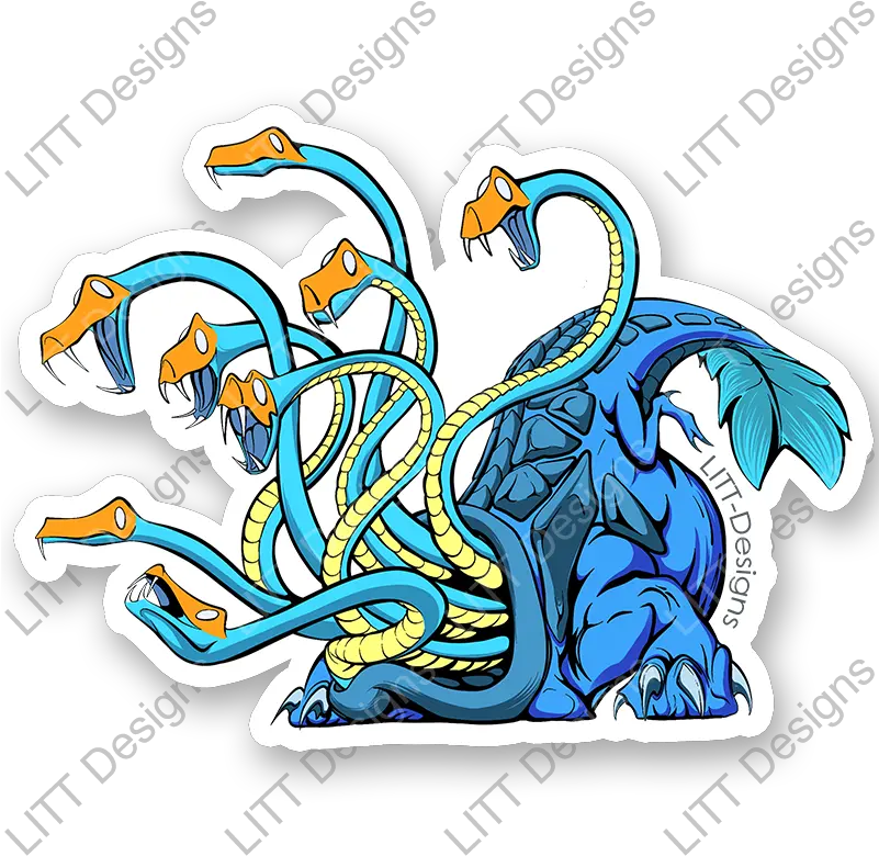  Hydra Sticker Litt Designs Fictional Character Png Hydra Png