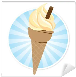  Wall Mural Ice Cream In A Cone Pixersus Cone Png Ice Cream Icon