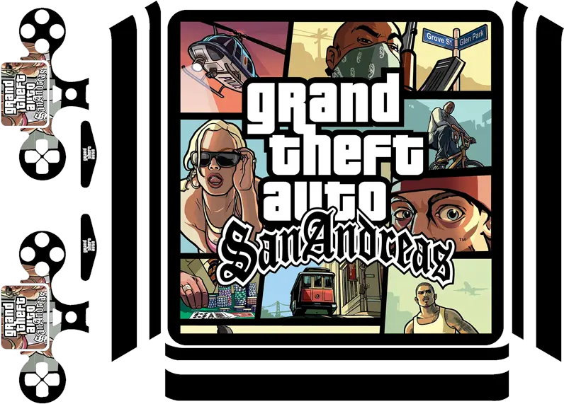  Gta Ps4 Sticker Grand Theft Auto San Andreas Ps2 Png Gta San Andreas Logo