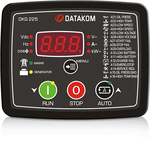  Dkg 225 Amf Unit With Battery Charger Datakom Electronics Png Low Battery Png