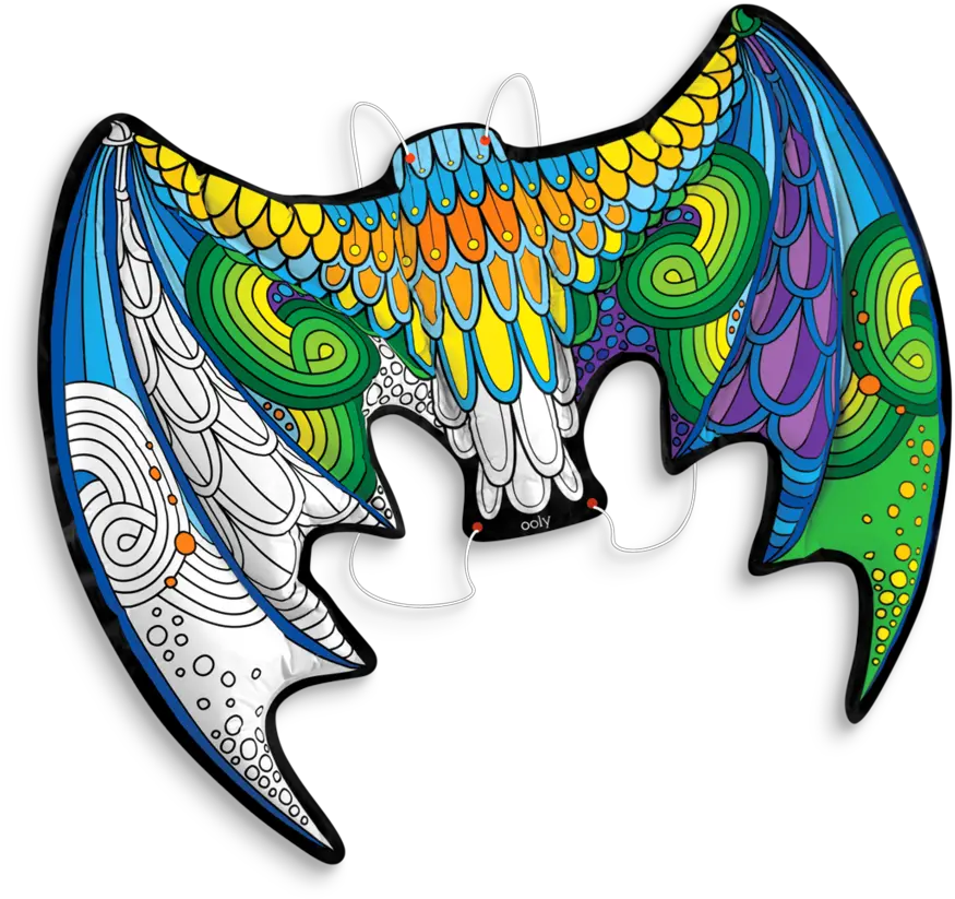  Download 3d Colorables Colored In Toy Png Dragon Wings Png