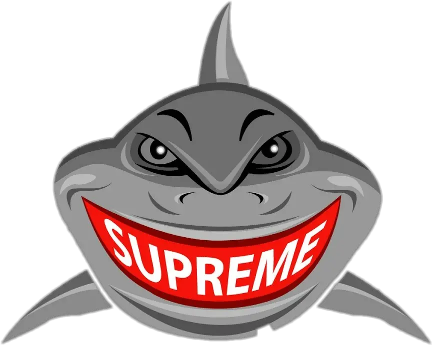  Supreme Supremeshark Logo Famous Sticker By Dd Supreme Shark Png Dd Logo