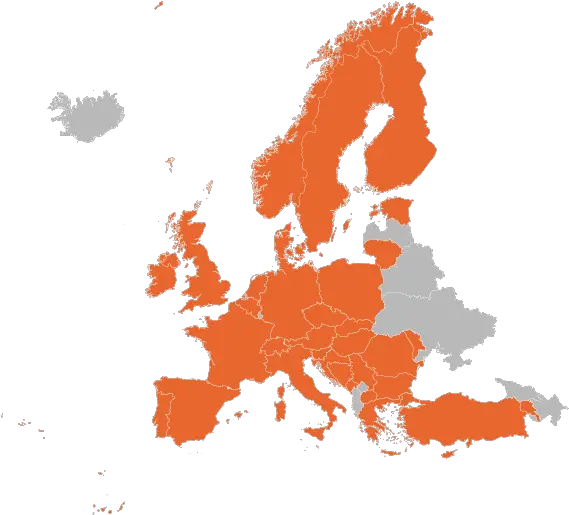  Allsee Technologies Black Blank Map Of Europe Png Incredibles Icon