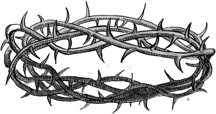  Thorns Crown Png Image Mart Crown Of Thorns Illustration Crown Png Black And White