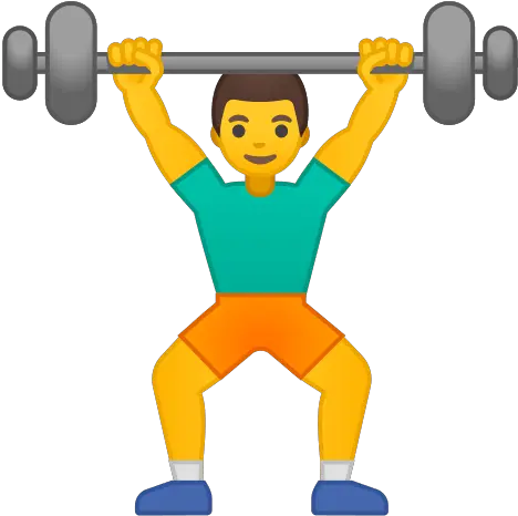  Weight Lifter Emoji Meaning With Pictures From A To Z Gym Emoji Png Weight Training Icon