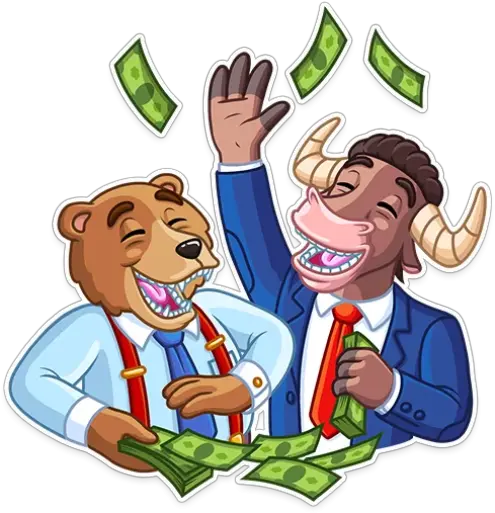  Sticker Maker Bull Bear Telegram Stickers Png Bull Bear Icon