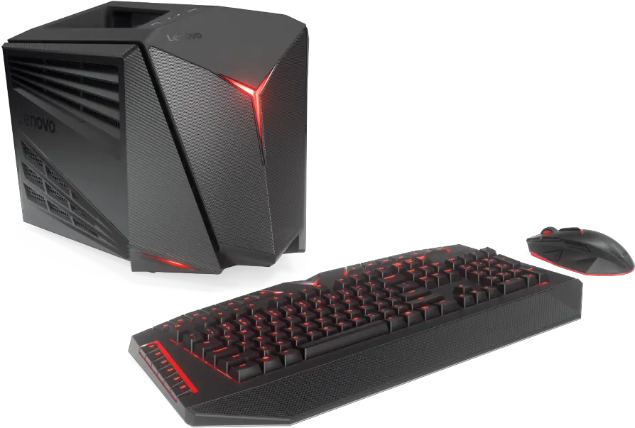  Lenovo Ideacentrey710cubewithkeyboardmouse Mspoweruser Lenovo Y7 10 Cube Png Keyboard And Mouse Png