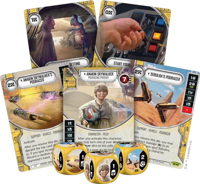  Ffg Get You Strapped Into Podracers For Star Wars Destiny Png Jar Binks