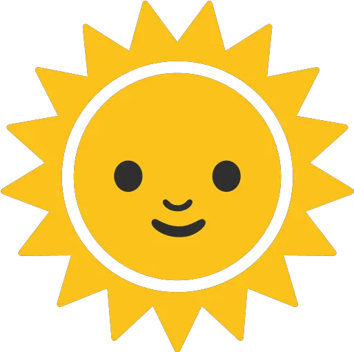  Sun With Face Android Sun Emoji Png Sun Emoji Png