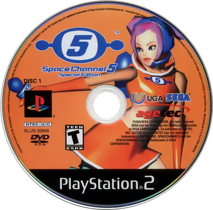  Special Edition Space Channel 5 Disc Png Space Channel 5 Logo