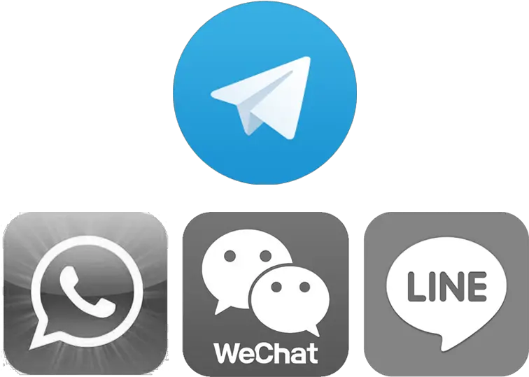  Whatsapp Telegram Wechat Logo Png