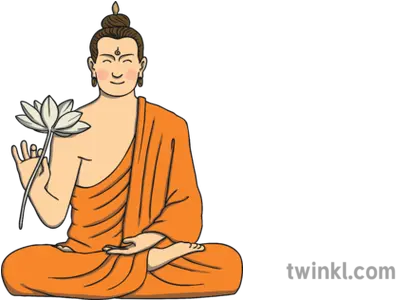  Ks1 Re Buddha Illustration Twinkl Una Persona Bostezando Para Dibujar Png Buddha Png