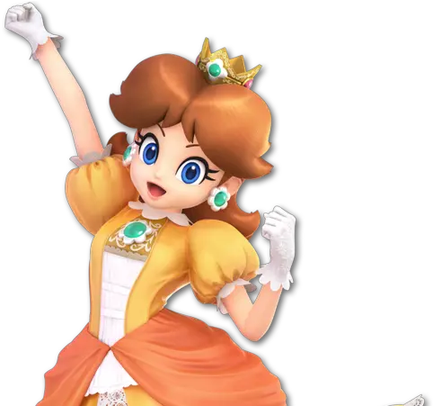  Make Princess Daisy A Fighter With Her Daisy Mario White Wash Png Princess Daisy Png