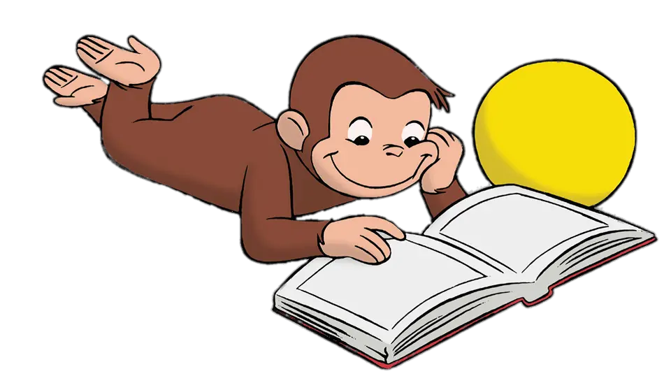  Png Curious Curious George Reading Png Curious George Png