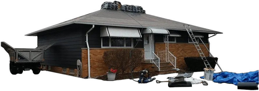  Home Restoration Services In Medina Ohio Roof Gutter Low Slope Png House Roof Png