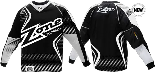  Zone Icon Mega Goalie Jersey Black Zone Floorball Png Mega Icon