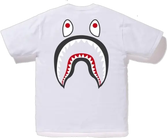  Bape Dropout Bape Shark Ponr White Tee Png Bape Shark Png