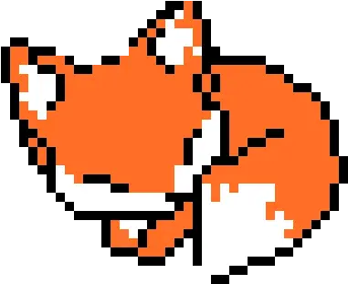  Kawaii Fox Pixel Art Maker Sleeping Fox Pixel Art Png Kawaii Pixel Png