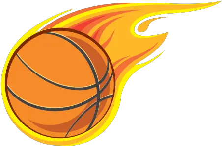  Printed Vinyl Basketball With Flames Transparent Flaming Basketball Png Flaming Basketball Png