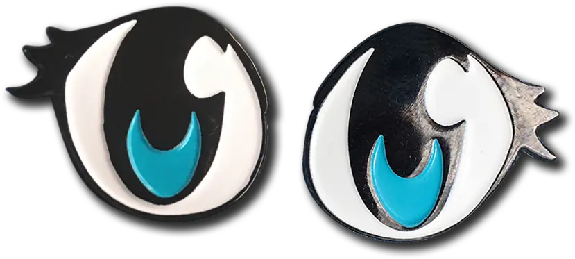  Blue Anime Eye Enamel Pin Emblem Png Anime Eyes Transparent