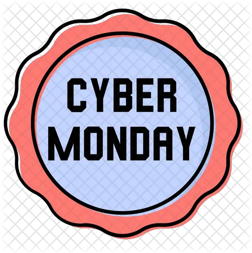  Cyber Monday Icon Of Colored Outline Dot Png Cyber Monday Png