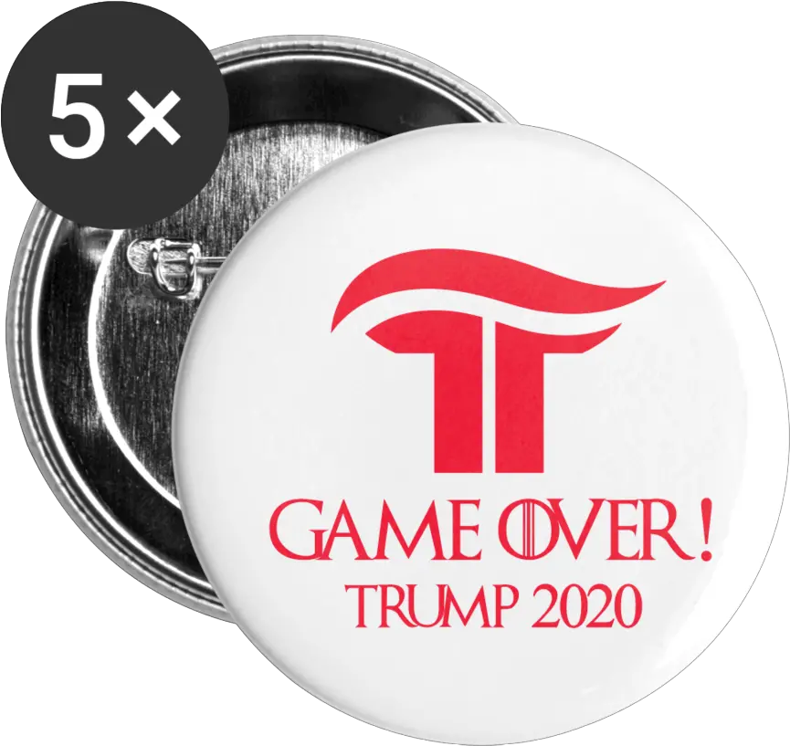  Got Game Over Trump 2020 Campaign Buttons Png