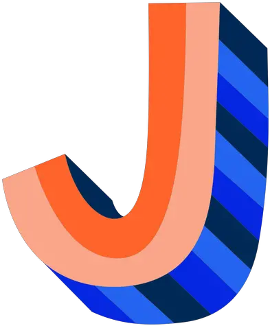  Colorful 3d Letter J Colorido 3d Letra J Png J Png