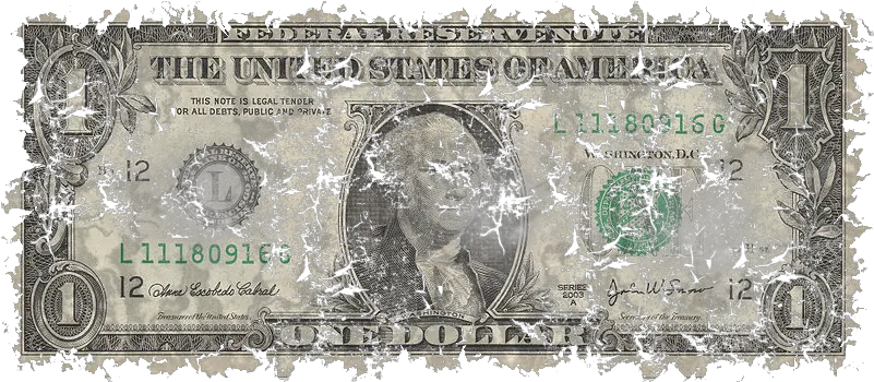  Destroyed Dollar Psd Official Psds Destroyed Dollar Png 1 Dollar Png