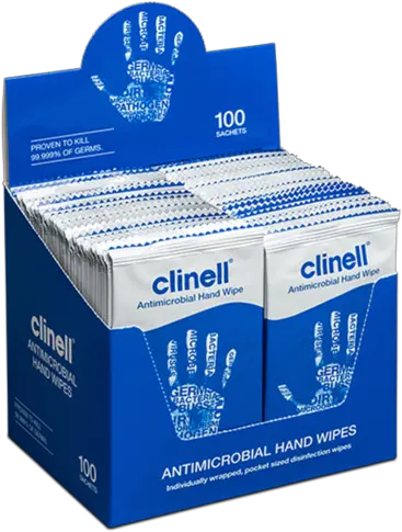  Clinell Clinell Antibacterial Hand Wipes Png 100 Png