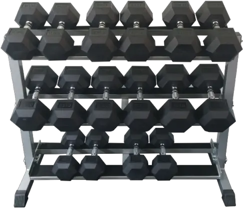  125 30kg Rubber Hex U0026 Rack Dumbbell Png Dumbell Png