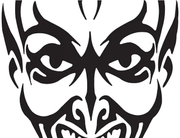  Devil Evil Face Transparent Png Image Black And White Devil Devil Face Png