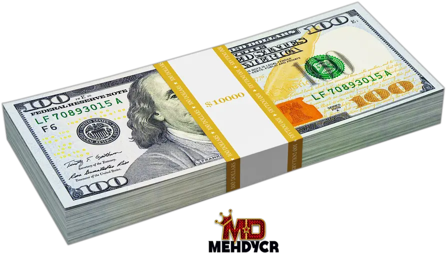  Us Dollars Stack 100 Dollar Bill Stack Png Dollar Png