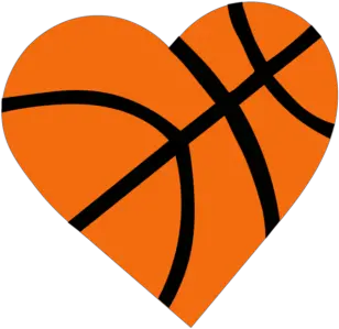  Basketball Heart Heart Shaped Basketball Png Basketball Clipart Transparent