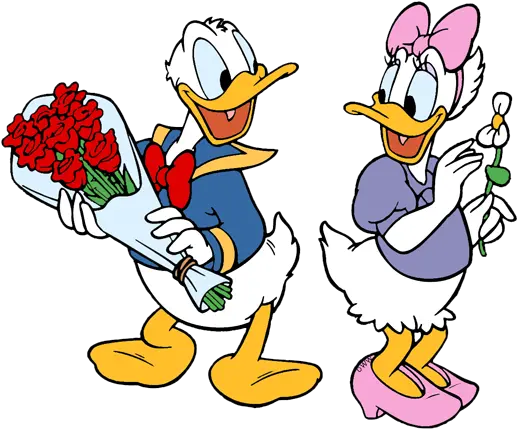  Donald Daisyflowerspng 521432 Pixels Disney Duck Donald And Daisy Duck Png Daisy Duck Png