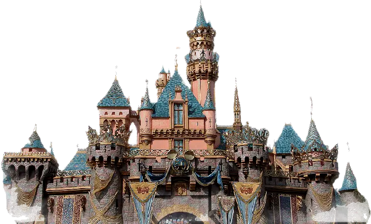  Disneyland Sleeping Beauty Castle 50th Anniversary Train Sleeping Beauty Castle Png Castle Transparent