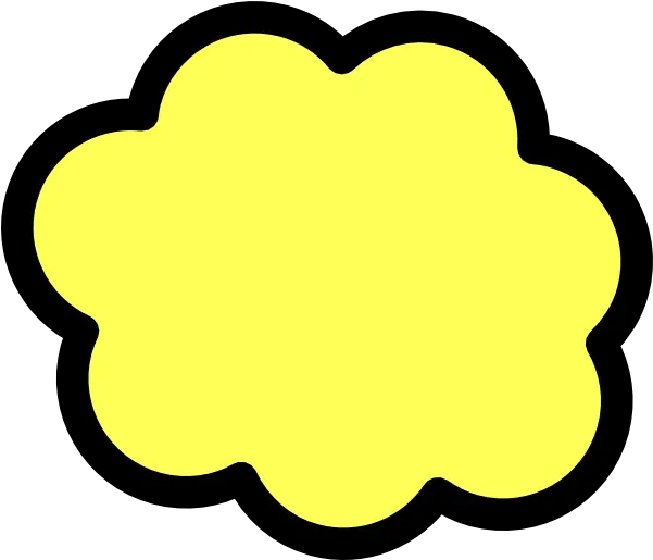  Yellow Flower Red Outline Logo Cloud Clip Art Png Yellow Flower Logo