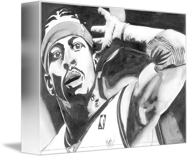  Allen Iverson Monochrome Png Allen Iverson Png