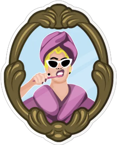  Cardi B Brushing Teeth Sticker Mania For Women Png Cardi B Transparent