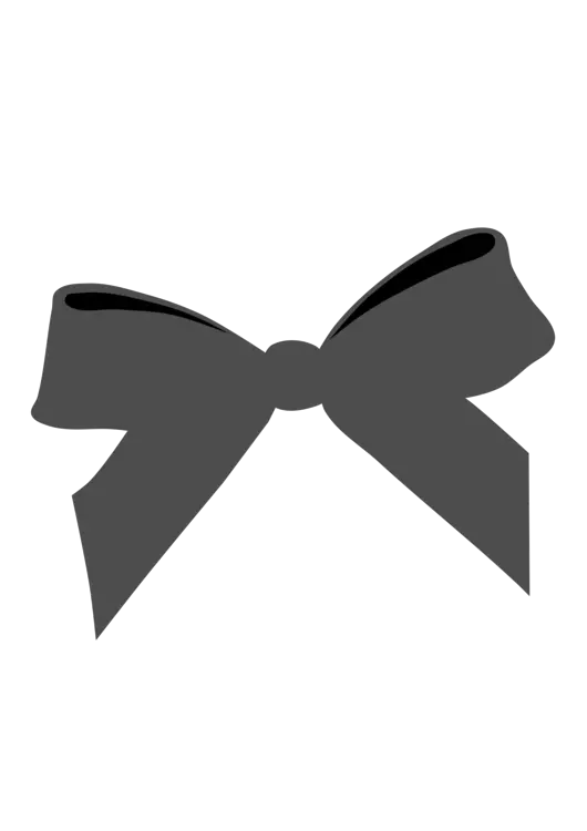  Black Ribbon Bow Tie Awareness Simple Bow Svg Png Tie Clipart Png