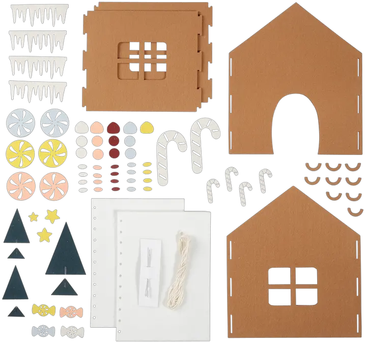  Gingerbread House Kit Png