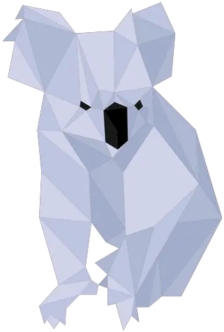  Koala Nose Leg Ear Low Poly Bears Png Low Poly Logo